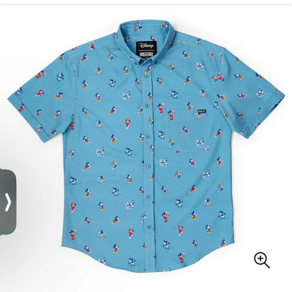 Men’s RSVLTS Disney “Lil Mickeys” Short Sleeve Button-Up Shirt